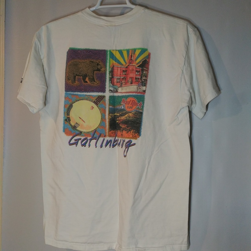 Hard Rock Cafe Gatlinburg Heavy Tee XL White